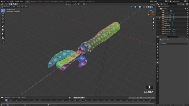 [UV / High Poly] Консервный нож в Блендере 2.9 - Моделирование в Blender 3D смотреть онлайн