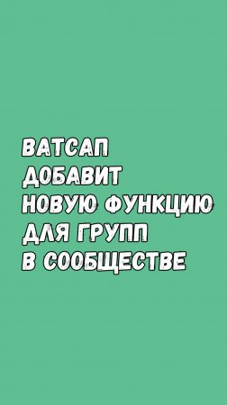 📢 Новое обновление WhatsApp для iOS