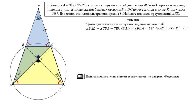 Сможешь найти площадь треугольника по площади трапеции?