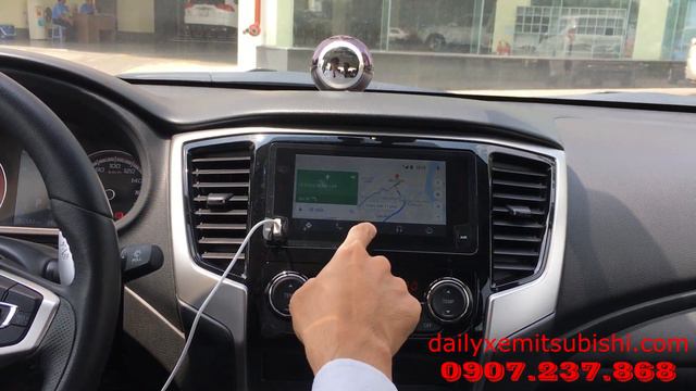 Cách kết nối màn hình xe Mitsubishi OutlanderTritonPajero với điện thoại