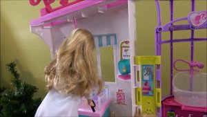 Barbie Pet Care Center Story with Barbie and Ken, Barbie Sparkle Mansion, Chelsea Pets and Friends