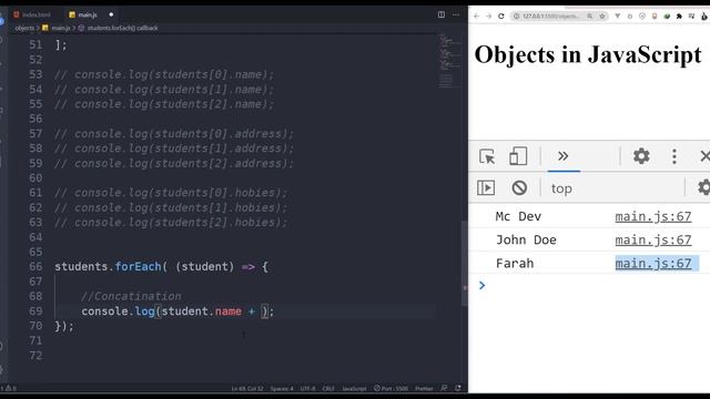 020- JavaScript | Loop Through Objects | Modern JavaScript For Beginners| Somali