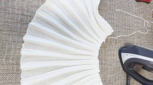 ВТО детали юбки и пояса, придаем форму складками