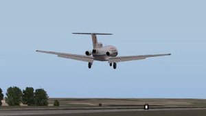 Посадка самолета ЯК-40/X Plane 9