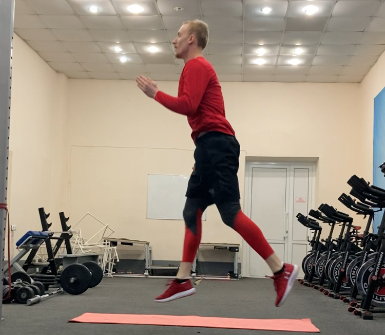 Прыжок из выпада со сменой ног смотреть онлайн