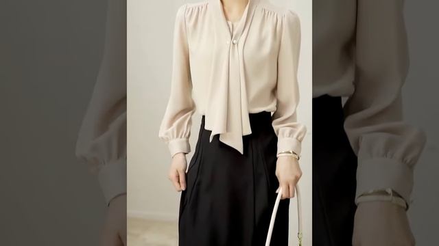 Шифоновая повседневная женская блузка ?#shortsvideo#shorts смотреть онлайн