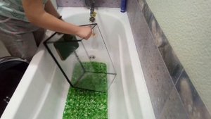 меняю аквариум черепахе