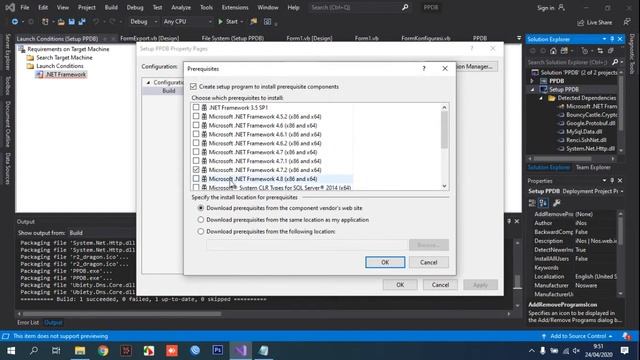 The version of the .NET Framework launch condition does not match the selected .NET Framework смотреть онлайн