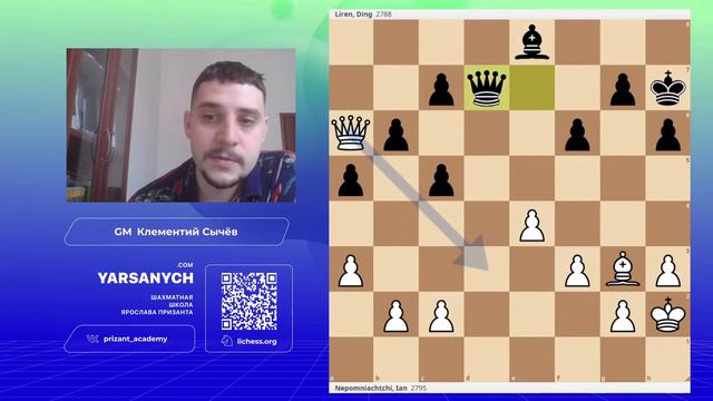 Шахматы. Матч на первенство мира Непомнящий⚔️Дин Лижень. Партия1. Комментирует 🎤МГ Клементий Сычев! смотреть онлайн