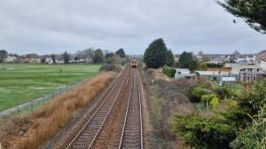 Class 150 Giving A Little Toot Passing Through Pembrey - 150253 | 20/2/24