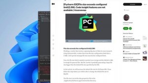 File size exceeds configured limit PyCharm Solution