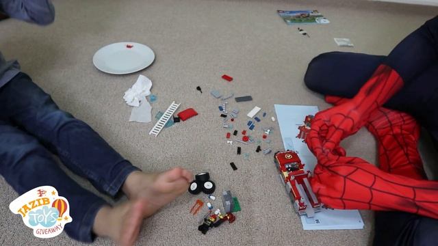 Lego City Fire Chief Response Truck Giveaway Video for Kids | Lego 60231 | Jazib Toys Giveaway смотреть онлайн