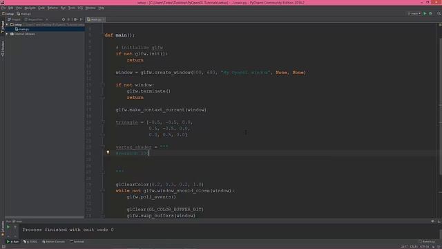 Modern OpenGL programming in Python - part 03 - creating basic shaders смотреть онлайн