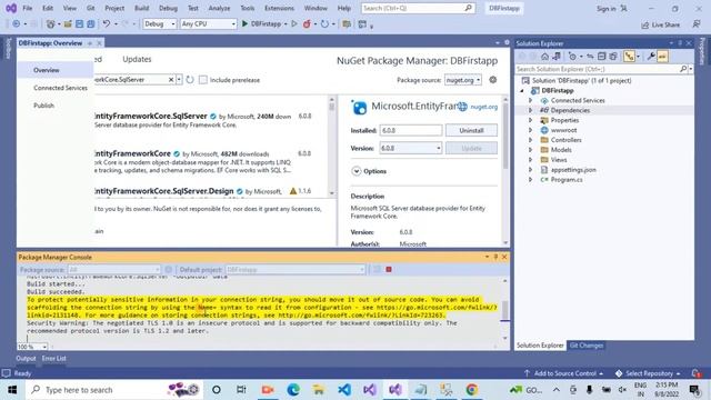 Asp.net Core 6 MVC Connect to MS SQL Database EF Core Using C# | Asp.Net Core EF Database First