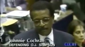 O.J.  Simpson Trial Johnnie Cochran Closing Argument - Part 1