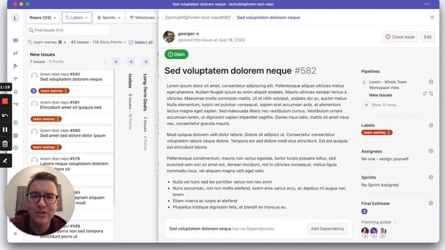 Planning poker in ZenHub 101 Walkthrough смотреть онлайн