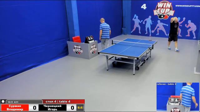 17:30 Суржик Владимир 1-3 Чернецкий Игорь стол 4 Юг-3 01.08.2020 смотреть онлайн