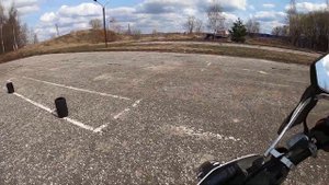 Тренировка на мотоцикле: упражнение "змейка" | Город Владимир