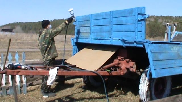 Тракторная телега 2 птс 4  возвращается первозданный вид.