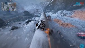 Warframe: Заработайте 2000 очков в цепочке трюков на К-драйве.