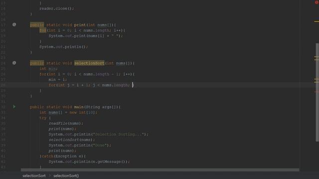 How to Code Selection Sort in Java