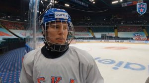 Тренировка СКА перед матчем с Автомобилистом