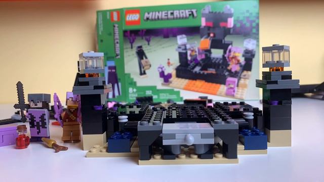 LEGO stop motion build of the LEGO Minecraft End Arena смотреть онлайн