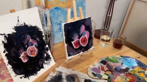 В этом уроке мы пишем этюд маслом “Инжиры”🎨