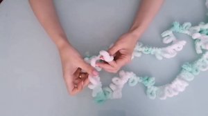 Плед из пряжи Alize puffy. Узор зефир. Мастер класс