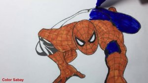 Spiderman Coloring Book Marvel Superhero Colouring Pages Episode Avengers Coloring Video For Kids