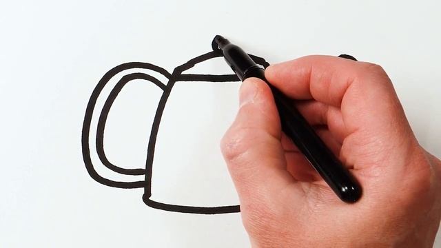 Рисуем фломастерами. Простой милый рисунок. Рисование для детей смотреть онлайн