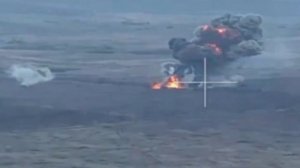 Последствия наезда на мину ТМ-62, установленную российскими саперами, вражеского танка Т-72М1,