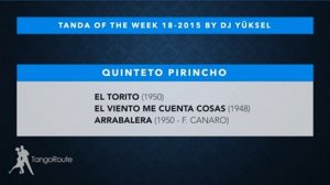 Tanda of the week 18-2015: Quinteto Pirincho (milonga)