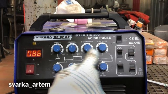 Aurora PRO lnter tig 200 ac/dc Pulse Сварка; медь, чугун, сталь, нержавейка смотреть онлайн