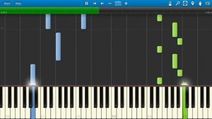 Многоточие - Щемит В Душе Тоска (на пианино Synthesia)
