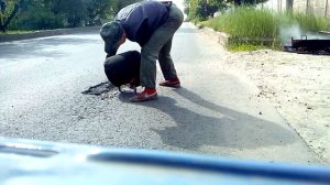 Мастеркласс для автодора: ямочный  ремонт  дороги своими руками.