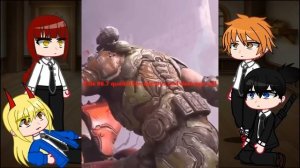 GACHA LIFE Chainsaw Man React to Doom Slayer (Tik tok) (English/Português)