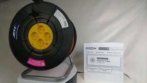 Удлинитель на катушке 100м, четырехместный, ГОСТ ( кабель 2*0,75 ), модель ДЖЕТТ 153-399