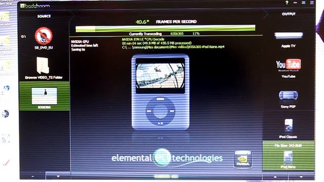 Samsung N510 : Cuda with Badaboom смотреть онлайн