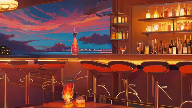 Lofi music playlist 💛 › Cocktail Bar ‹ 🍸 Chill beats to study to work to relax смотреть онлайн