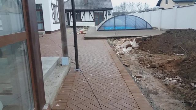 Мощення бруківки Європейська якість.Брусщатка . Бруківка. Клінкер. Як покласти бруківку. смотреть онлайн