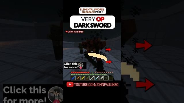 OVERPOWERED DARK SWORD IN MINECRAFT!!! #Shorts