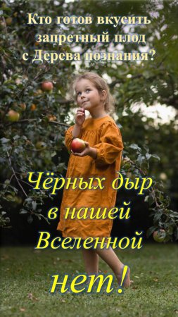 Чёрных дыр в нашей Вселенной нет!