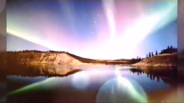 Северное сияние. Красоты природы. Мелодия японский саксофон. смотреть онлайн