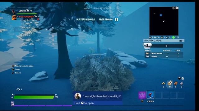 Frosty Christmas Fortnite Prop Hunt смотреть онлайн