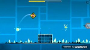Прохождение игры "геометрия даш" 3 уровень на 3 монетки.
