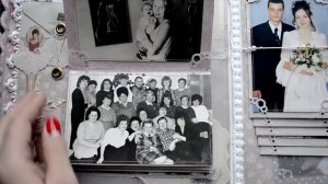 Большой семейный фотоальбом. Оформление. Скрапбукинг