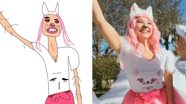 Like Nastya - Happy birthday drawing meme