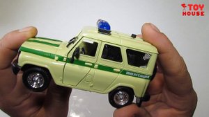 Распаковка и обзор машинки модельки УАЗ ХАНТЕР  инкассаторский броневик