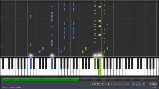 No Game No Life op - This Game [Full] (Piano Synthesia + Sheet+ Midi) смотреть онлайн